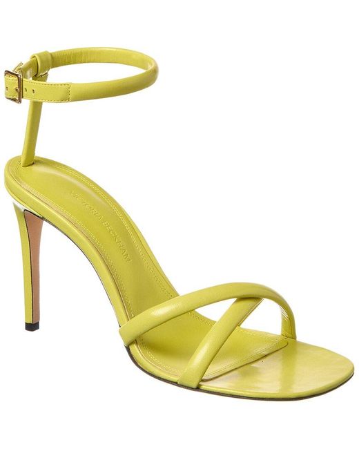 Victoria Beckham Metallic Leather Sandal