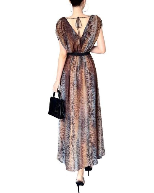 BURRYCO Brown Short Sleeve Maxi Dress