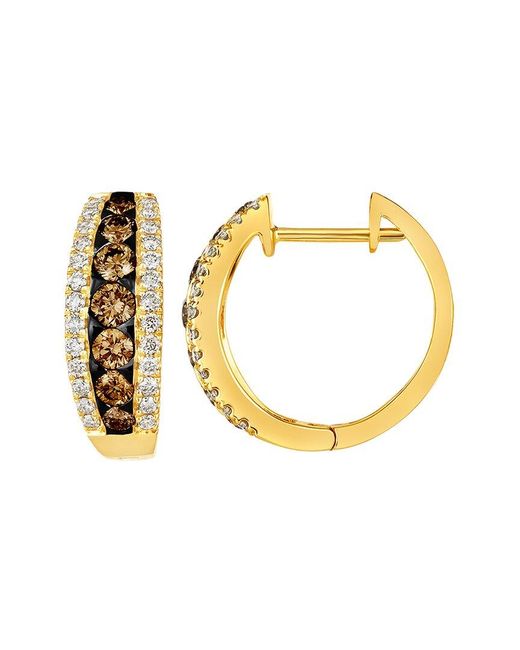 Le Vian Metallic Sustainability 14K 1.50 Ct. Tw. Diamond Hoop Earrings