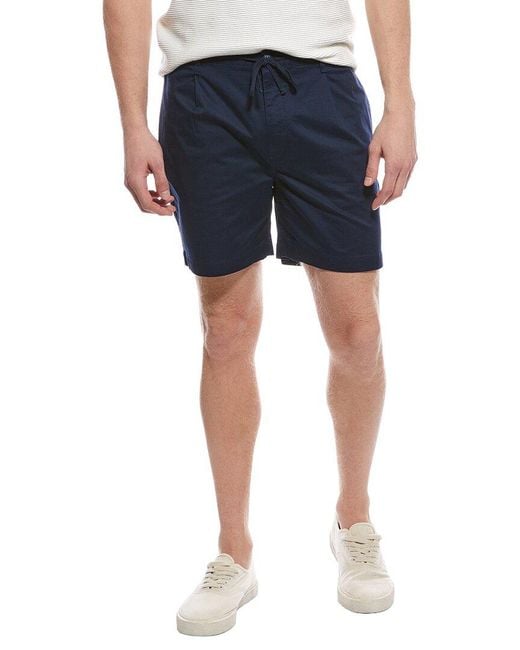 Onia Blue Garment Dye Drawstring Short for men