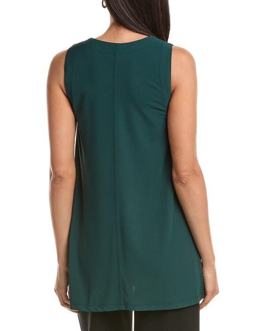 Lafayette 148 New York Green Scoop Neck Tank Top