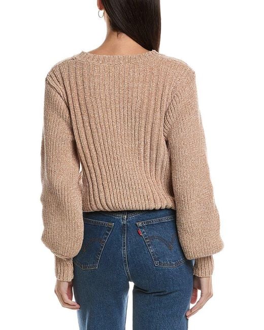 OAT New York Blue Chenille Sweater