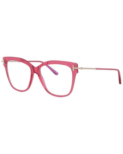 Tom Ford Pink Blue Block 54mm Optical Frames