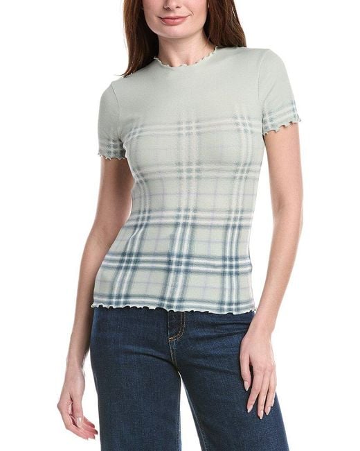 Burberry Blue Check Top