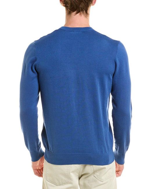 Gas Blue Crewneck Sweater for men