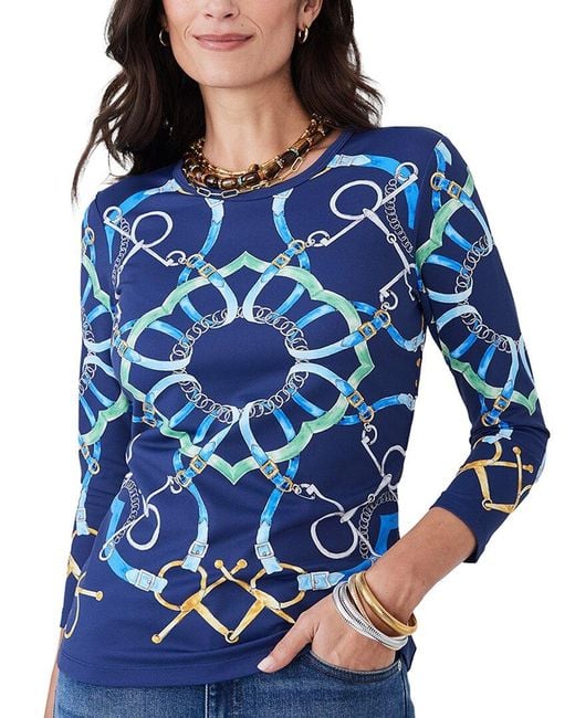 J.McLaughlin Blue Signature Tee