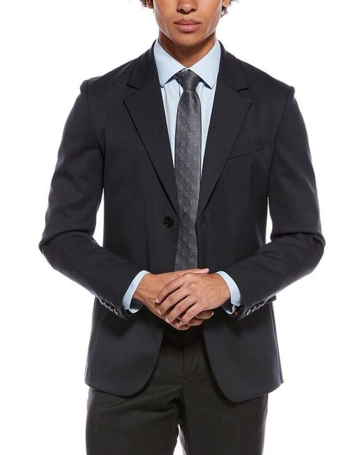 Valentino Blue Wool-Blend Blazer for men