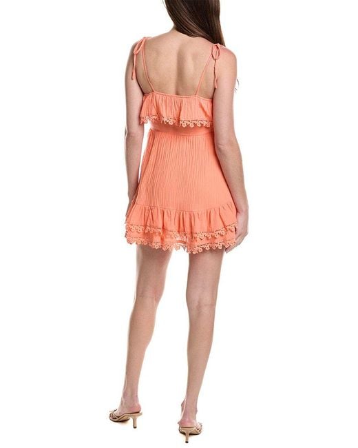 Saltwater Luxe Orange Mini Tank Dress