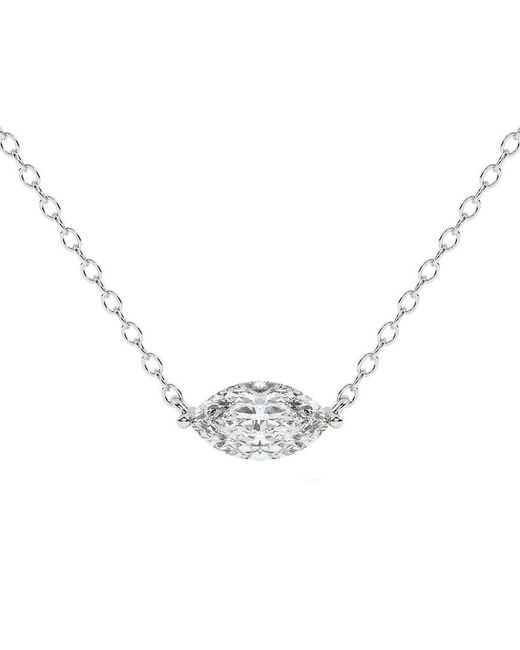 Lab Grown Diamonds Metallic 14K 0.25 Ct. Tw. Lab-Grown Diamond Necklace