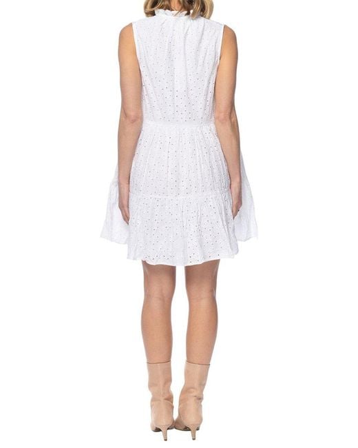 Tolani White Hailey Sleeveless Mini Dress