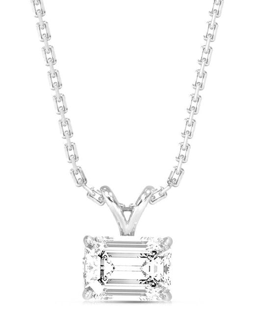 Amairah White 14K 1.00 Ct. Tw. Lab-Grown Diamond Solitaire Pendant Necklace