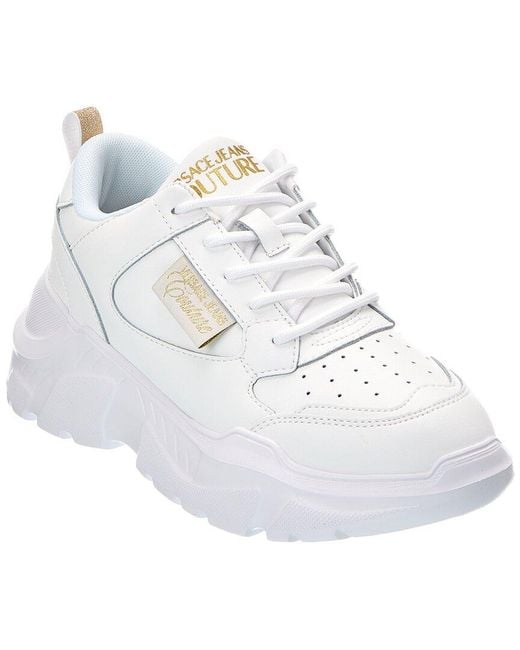 Versace Jeans White Couture Leather Sneaker