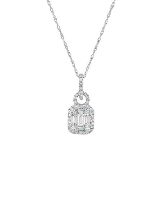 H.J. Namdar White 14K 0.45 Ct. Tw. Diamond Cluster Necklace