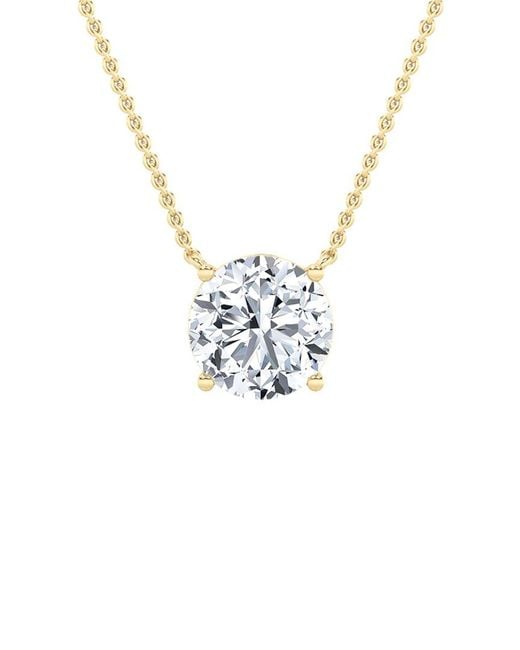 Lab Grown Diamonds White 14K 0.75 Ct. Tw. Lab-Grown Diamond Pendant