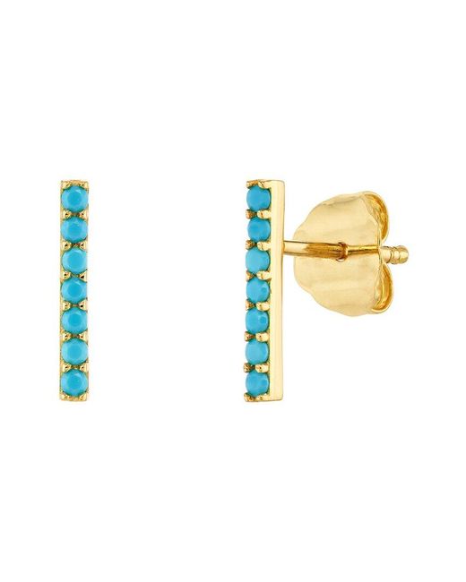 HAWLEY ST White 14K Geometric Earrings