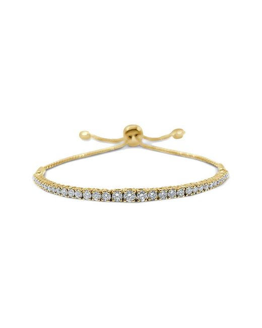 Sabrina Designs White 14K 1.18 Ct. Tw. Diamond Graduate Adjustable Bracelet