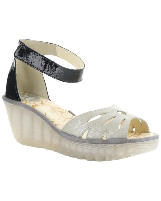 Fly London Metallic Yelu Patent Sandal