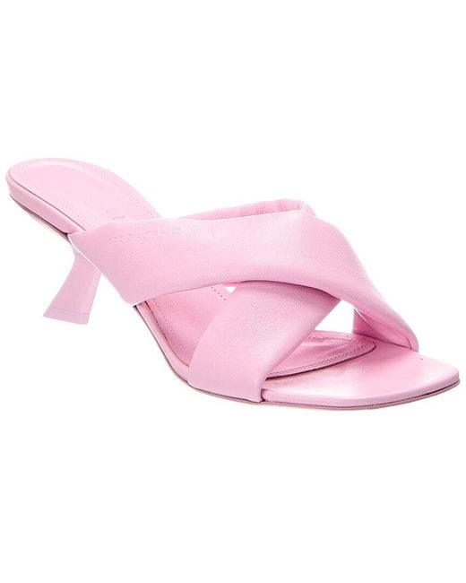 Ferragamo Pink Aludra 55 Leather Sandal