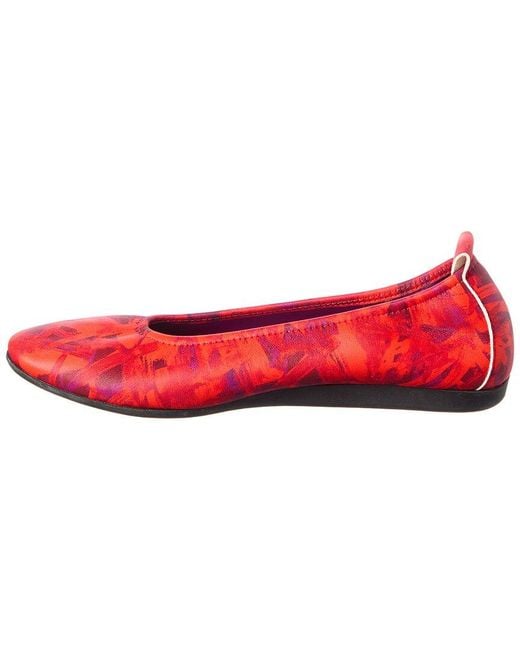 Arche Pink Laiuza Leather Flat