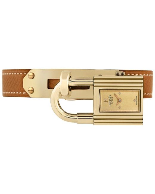 Hermès Metallic Kelly Lock Watch, Circa 2000S (Authentic Pre-Owned)