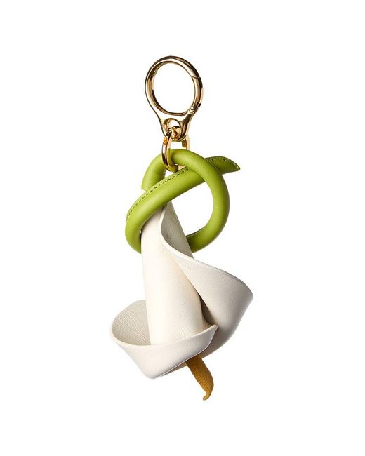 Loewe White Calla Leather Charm