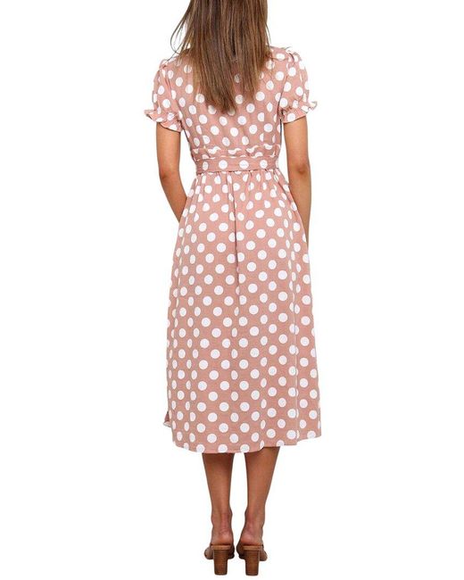ENJOY PETRA Red Midi Dress
