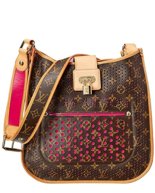 Louis Vuitton Multicolor Limited Edition Pink Perforated Monogram Canvas Musette