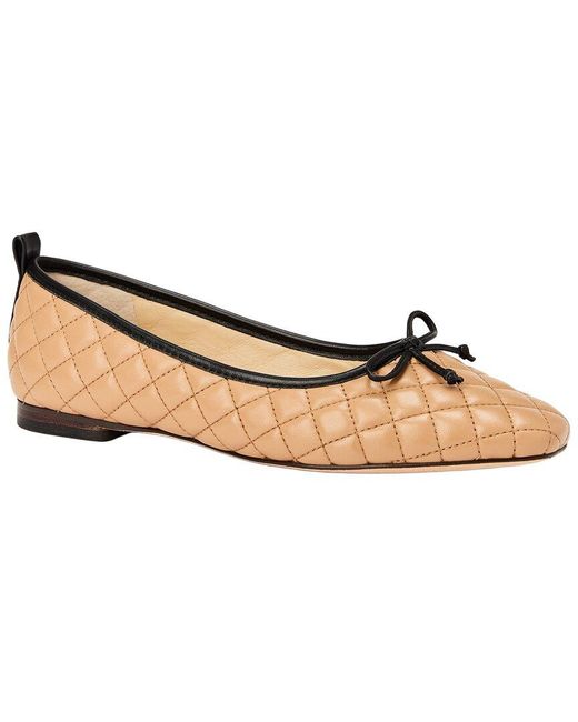 J.McLaughlin White Anastasia Leather Ballet Flat