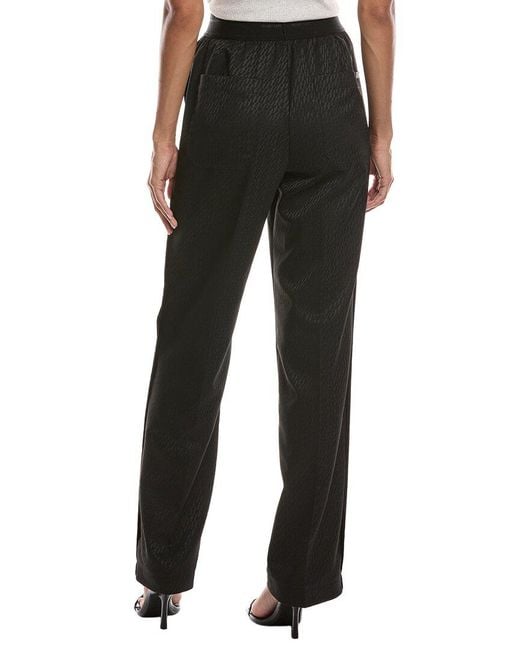 Helmut Lang Black Wool-Blend Car Trouser