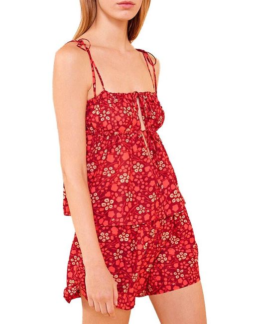 Ulla Johnson Red Tallulah Coverup Top