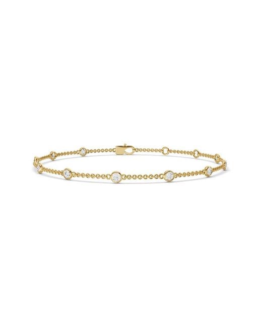Lab Grown Diamonds White 14K 0.50 Ct. Tw. Lab-Grown Diamond Station Bracelet