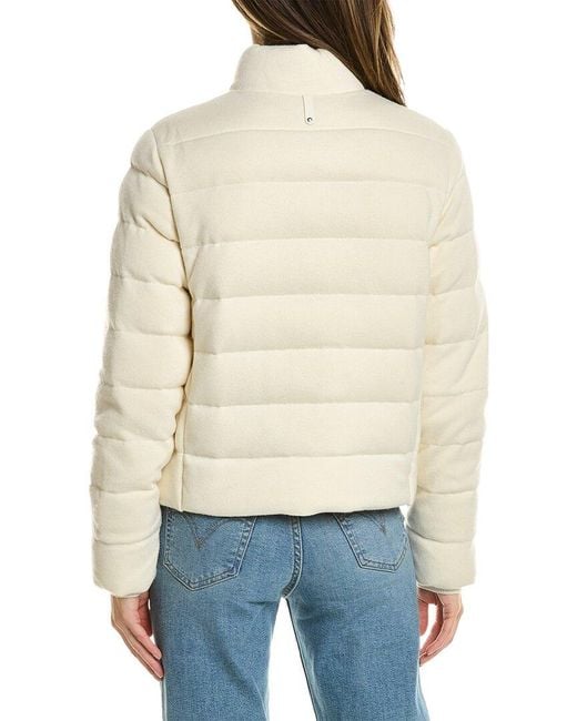 Mackage Natural Melia Wool & Cashmere-blend Down Jacket