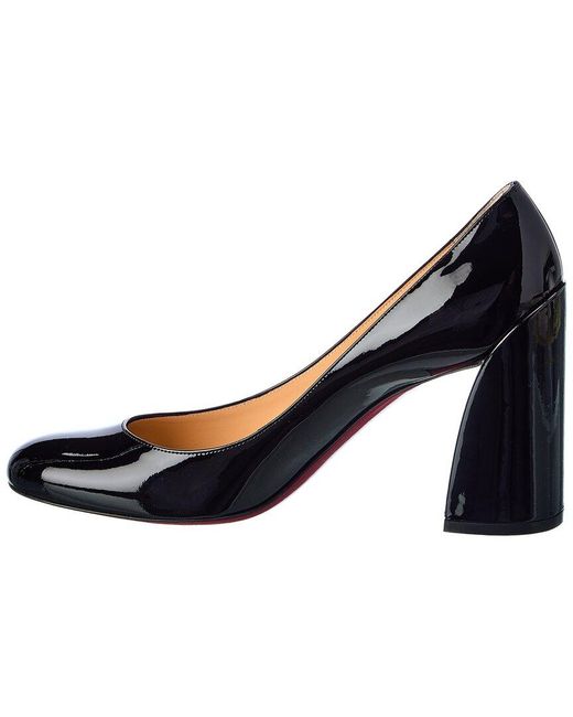 Christian Louboutin Blue Miss Sab 85 Patent Pumps