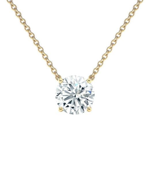 Sabrina Designs Lab Grown Diamonds Metallic 14K 1.00 Ct. Tw. Lab-Grown Diamond Solitaire Necklace