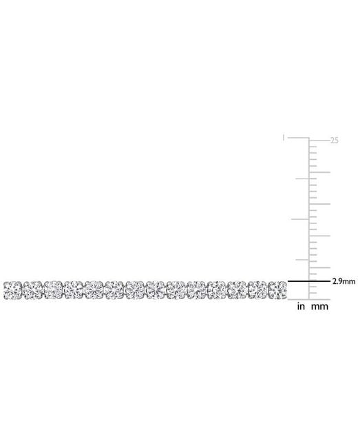 Rina Limor White 6.12 Ct. Tw. Lab-Grown Sapphire Bracelet