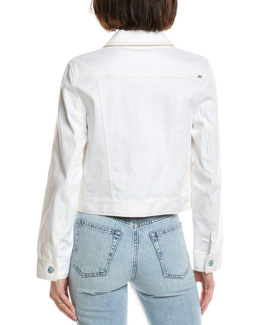 Cinq À Sept White Romie Denim Jacket