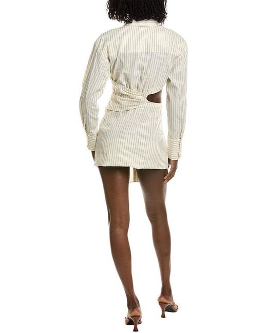 Alexis Natural Virgo Linen-Blend Shirtdress
