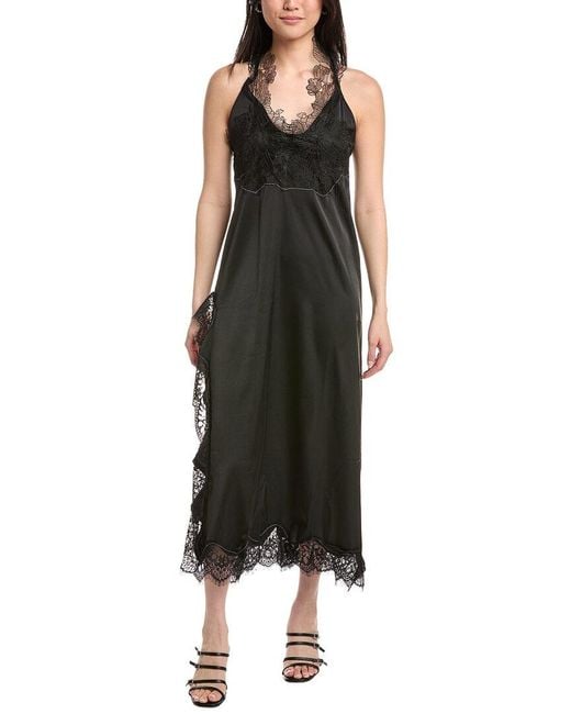 IPPONELLI Black Sleeveless Midi Dress