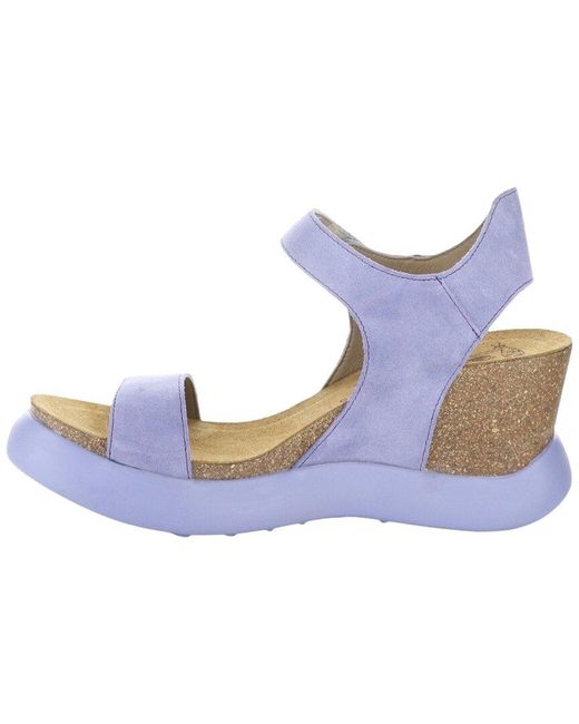 Fly London Blue Gogo Suede Sandal
