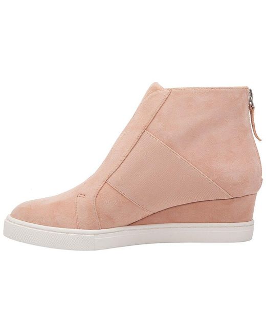 Linea Paolo Natural Amber-L Suede Wedge Sneaker
