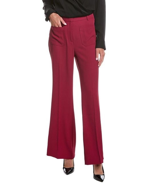 Laundry by Shelli Segal Red Flare Leg Pant