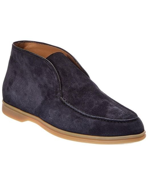 Harry's Of London Blue Tower Suede Boot for men