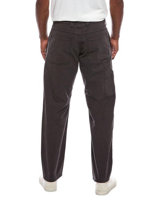 Madewell Black Relaxed Straight Workwear Pant for men