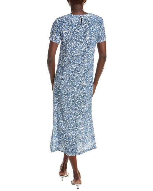 Max Mara Blue Weekend Giudy Silk Midi Dress