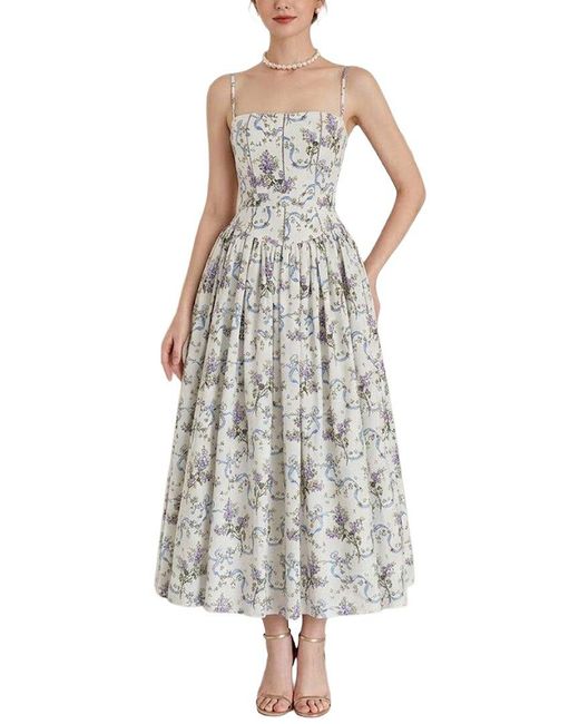 Amanda Royal White Midi Dress