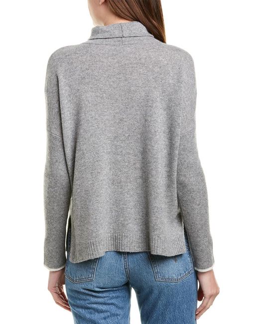 Lilla P Gray Cashmere Sweater