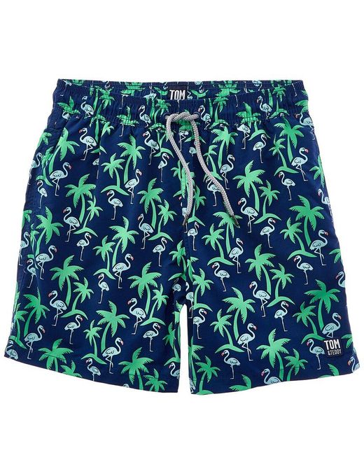 Tom & Teddy Blue Tropics Swim Trunk for men