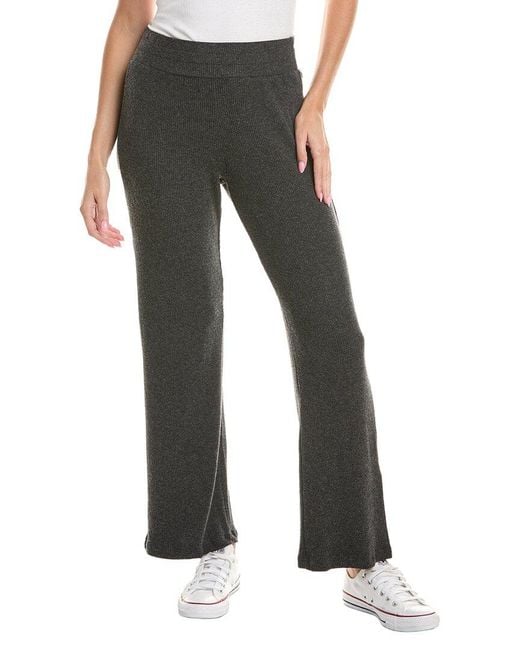 Michael Stars Black Leann Straight Rib Pant
