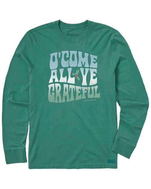 Life Is Good. Green Crusher Lite T-shirt for men