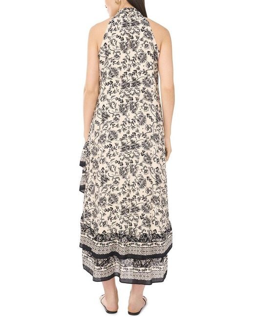 Vince Camuto Multicolor Halter Neck Sleeveless Maxi Dress